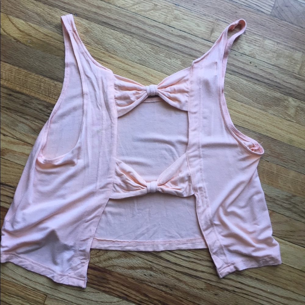 Peach Crop Top